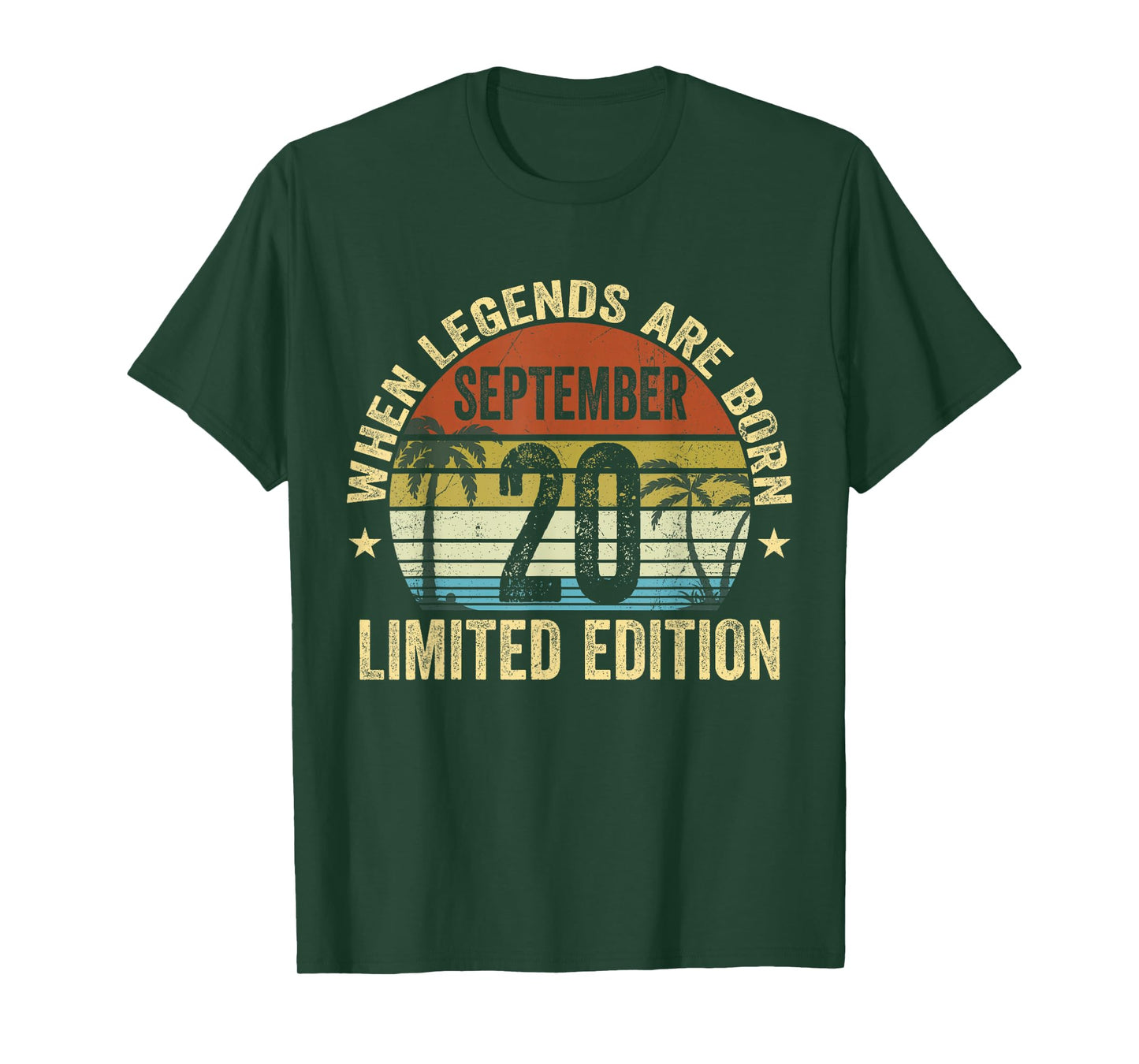 Vintage September 20 | Retro September 20 Birthday T-Shirt