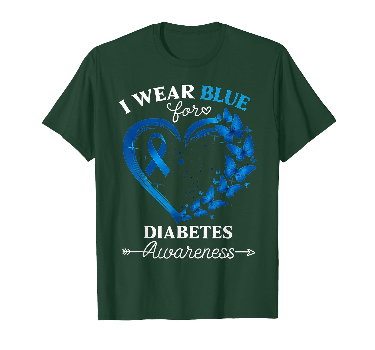 I Wear Blue For Someone I Love Type 1 Diabetes Awareness T-Shirt