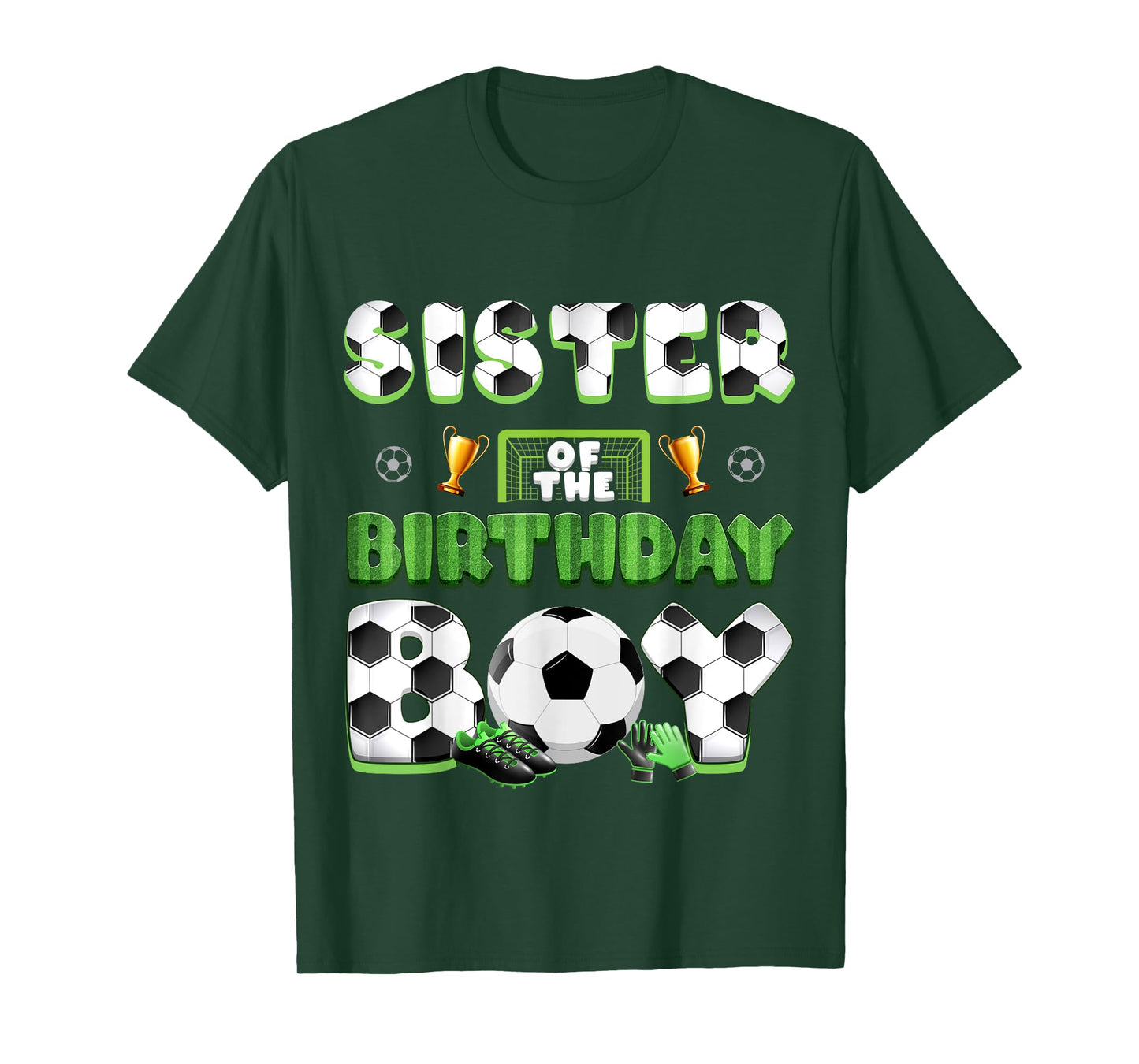 Sister Of The Birthday Boy Soccer Group Family Matching T-Shirt