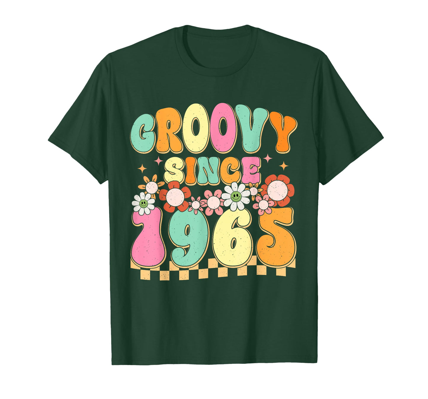 Groovy Since 1965 60 Year Old Flower 60th Birthday Vintage T-Shirt