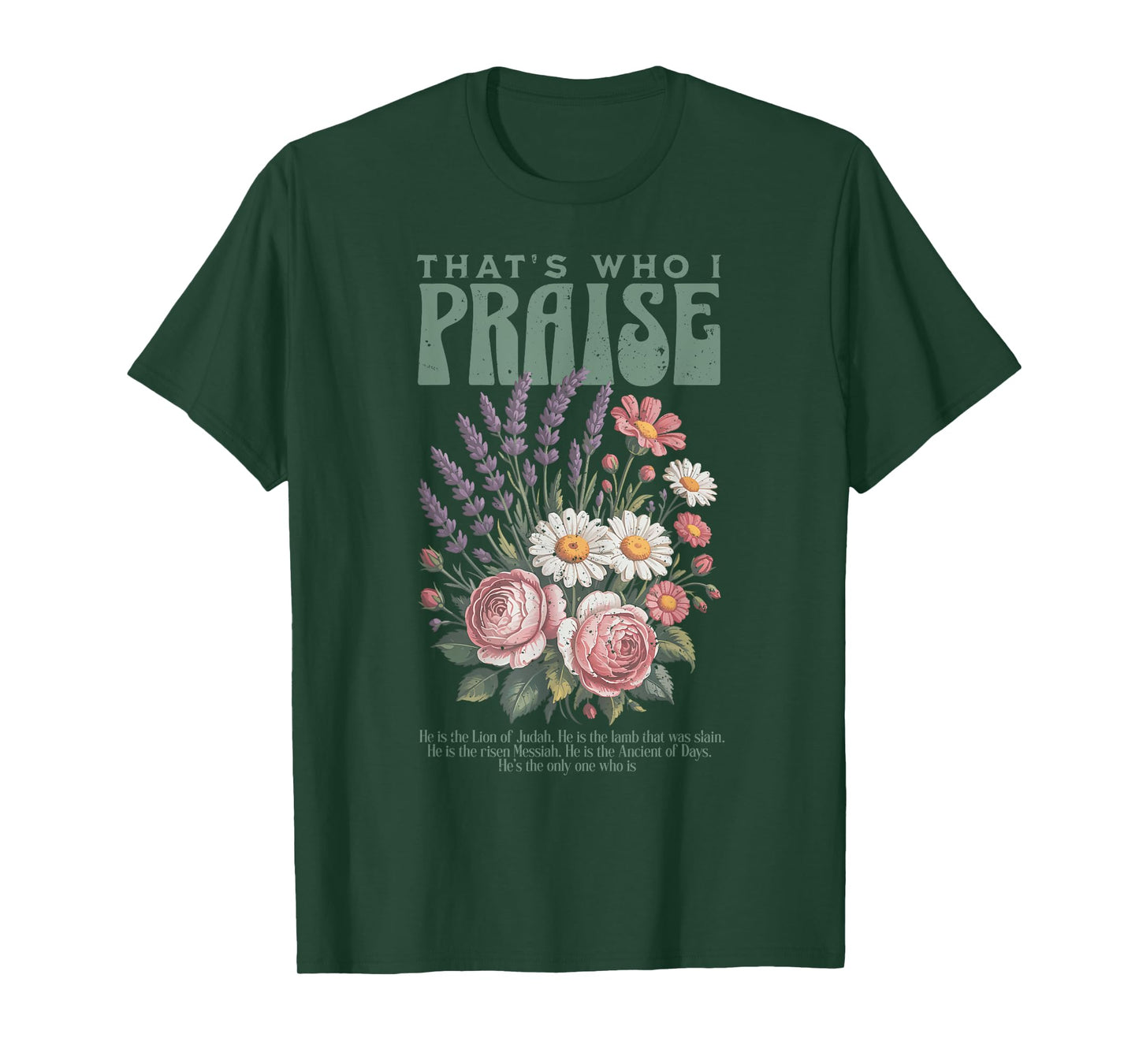 Brandon That's Who I Praise Jesus Christian Lake Merch T-Shirt