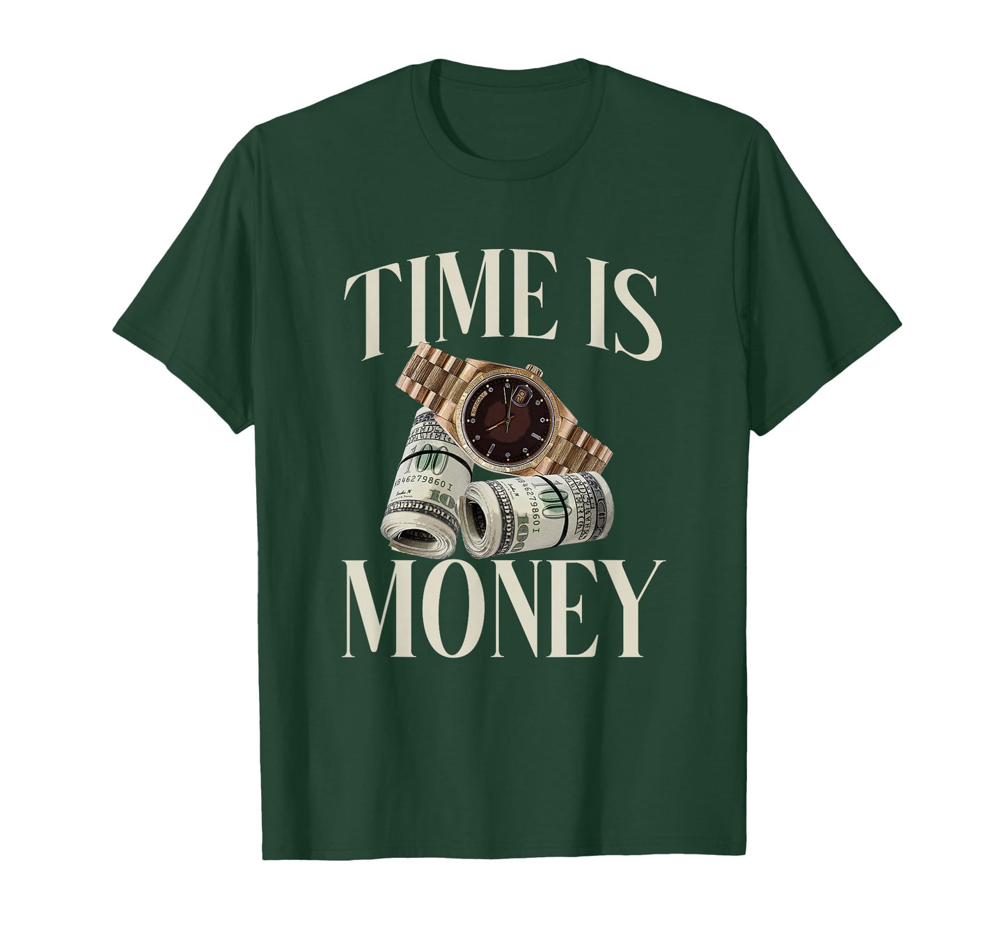 Time Is Money Cash Business Millionaire Cryptocurrency Rich T-Shirt