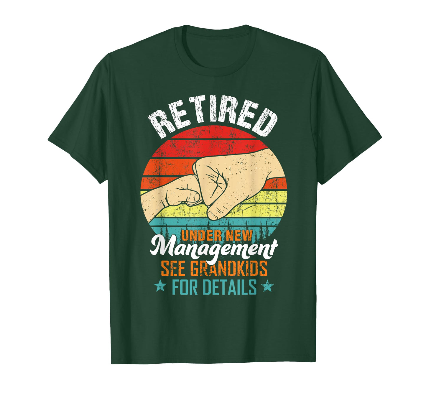 Retired Under New Management See Grandkids Funny Retirement T-Shirt