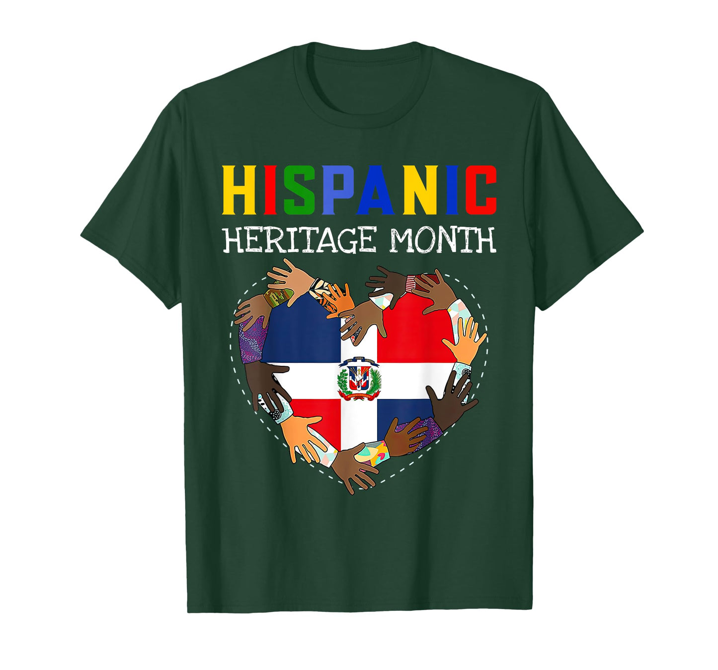 Hispanic Heritage Month Dominican Kids Boys Girls T-Shirt