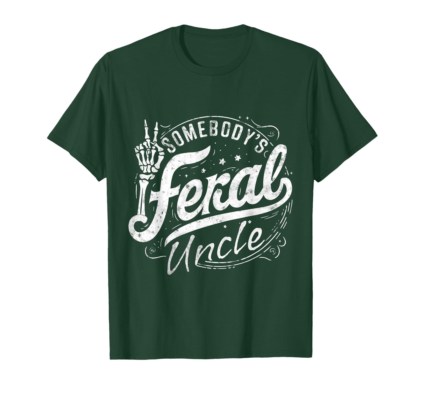 Somebody's Feral Uncle Summer Trendy Uncle Cool Uncle Men T-Shirt