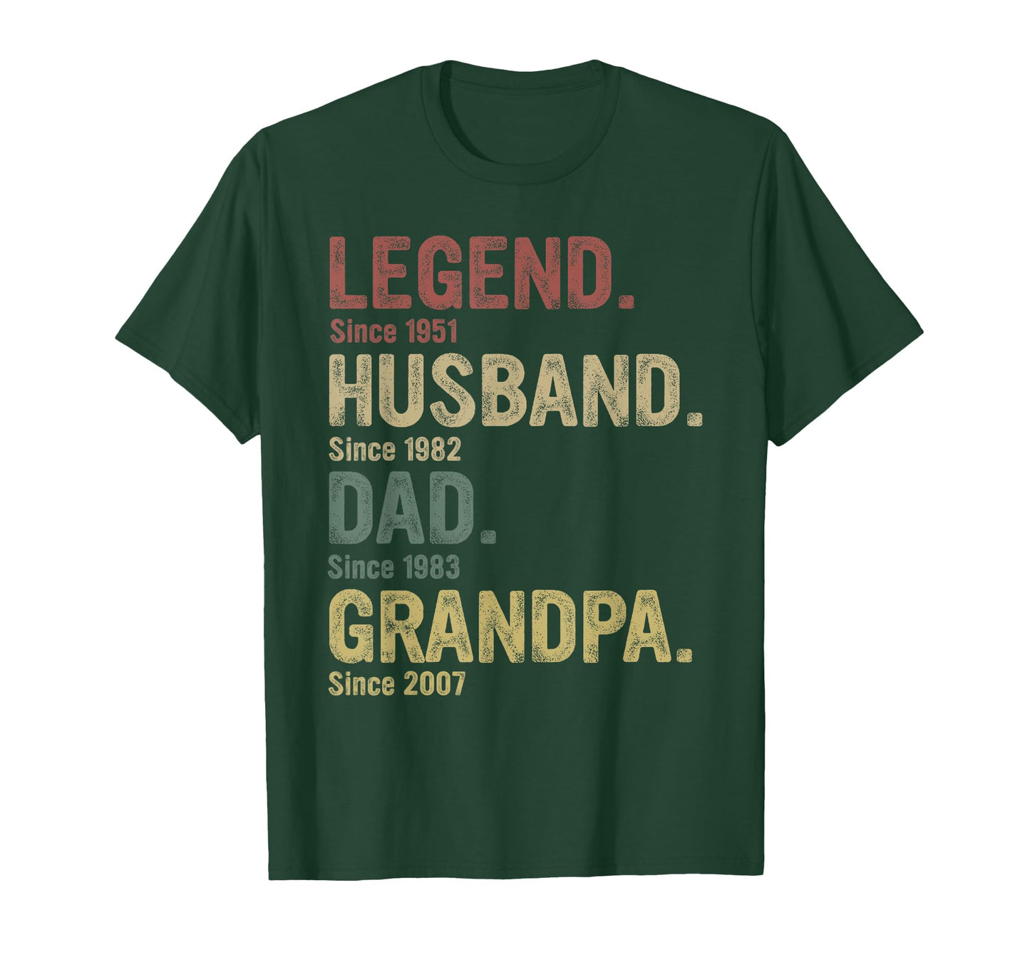 Legend Husband Dad Grandpa Since T-Shirt