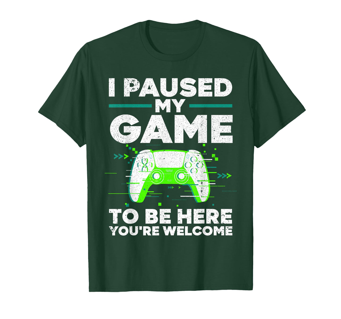 Cool Video Gamer For Men Boys Kids Game Paused Gaming Gamers T-Shirt