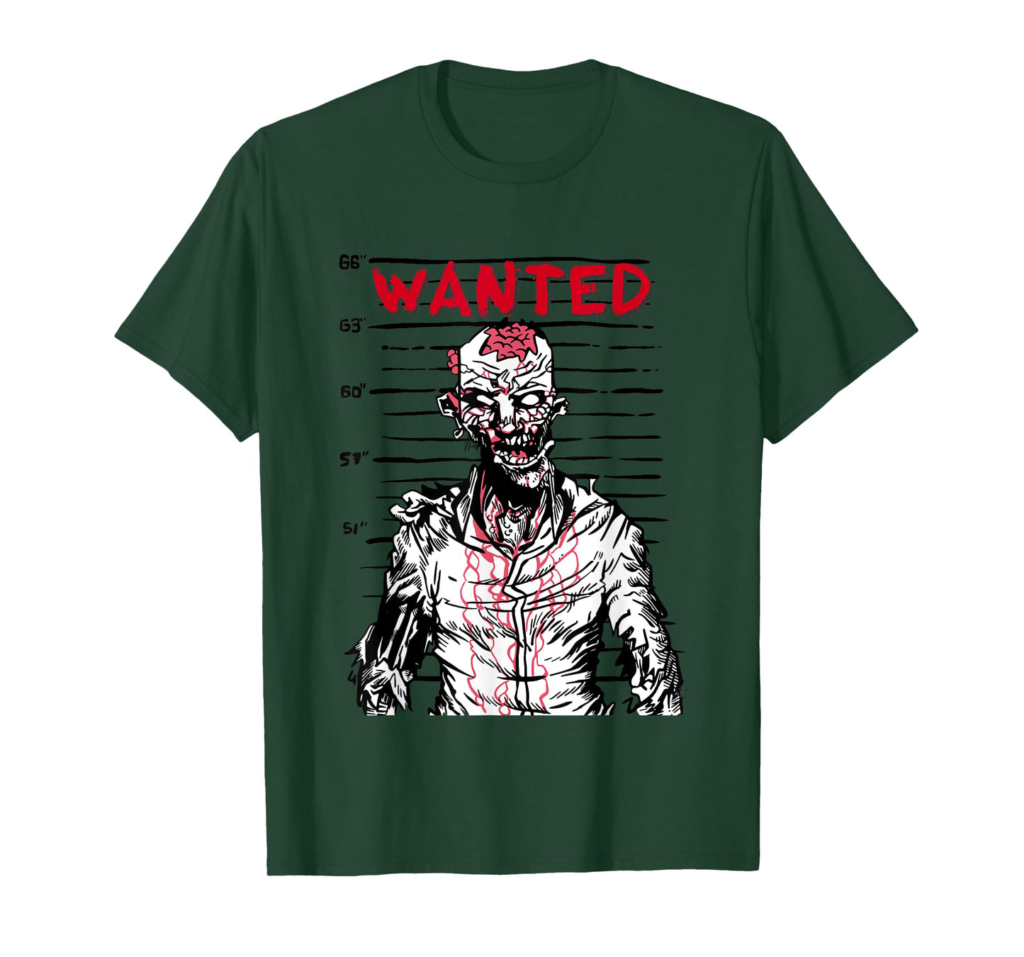 "Scary zombie wanted on Halloween" for horror movie fan T-Shirt
