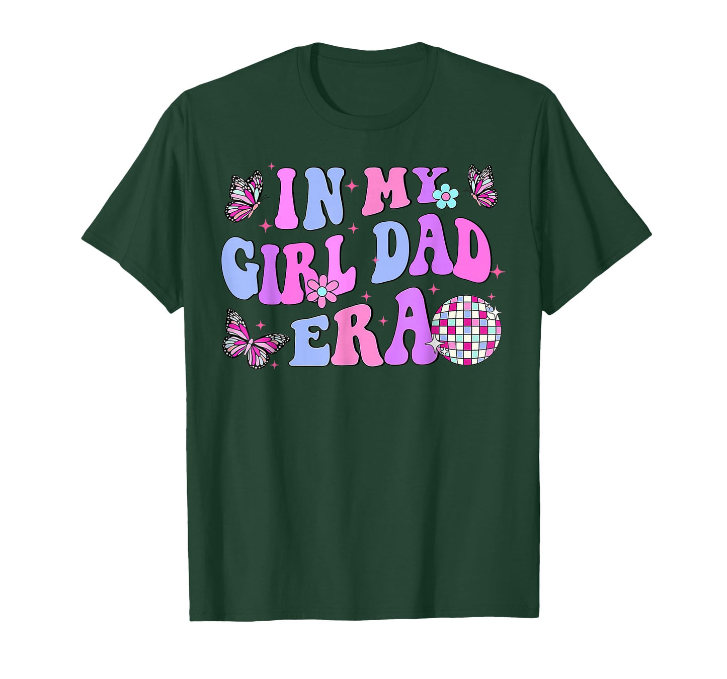 Groovy Retro In My Girl Dad Era Funny Daddy Fathers Day T-Shirt