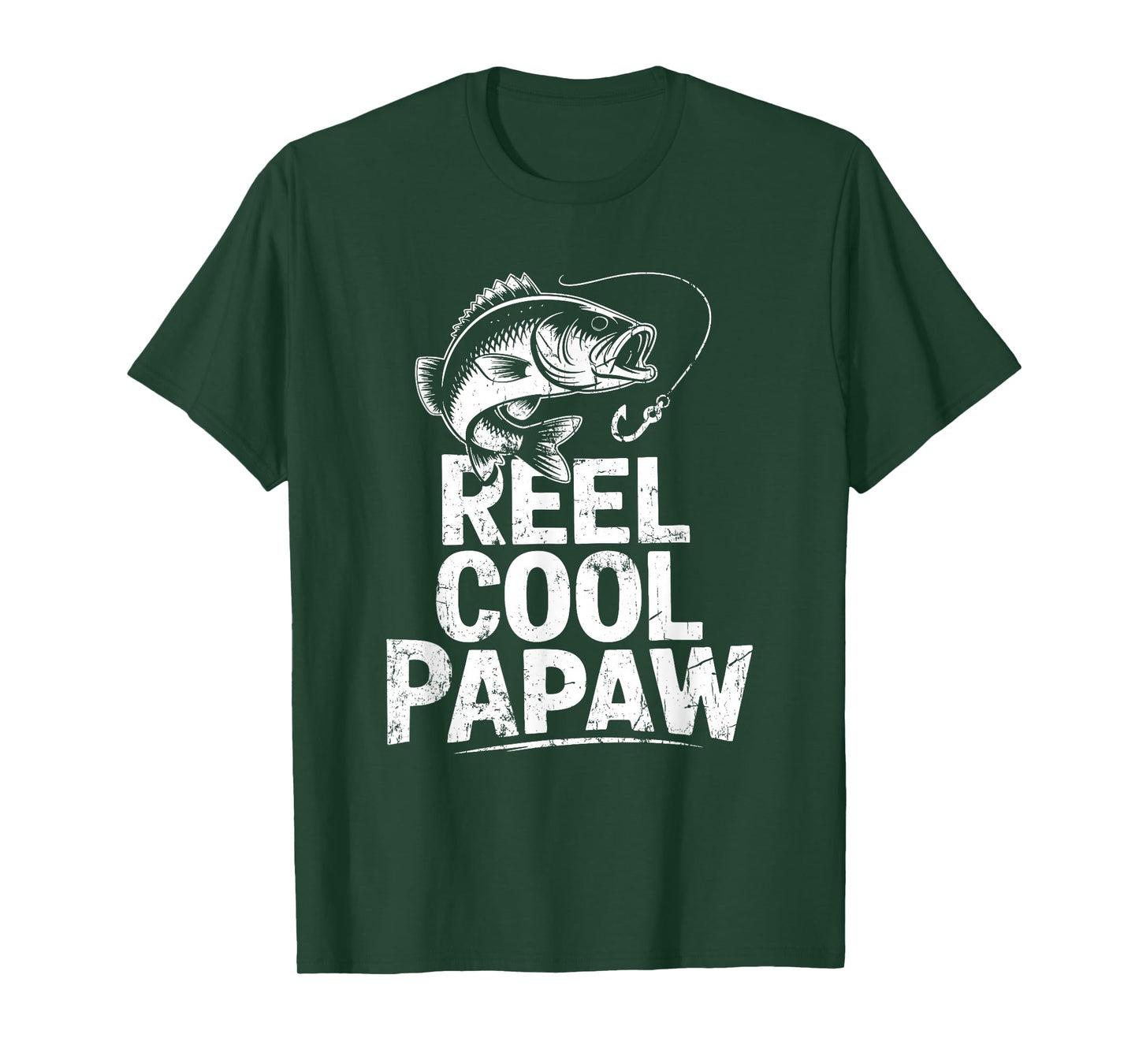 Reel Cool Papaw Shirt Men Fisherman Fathers Day T-Shirt