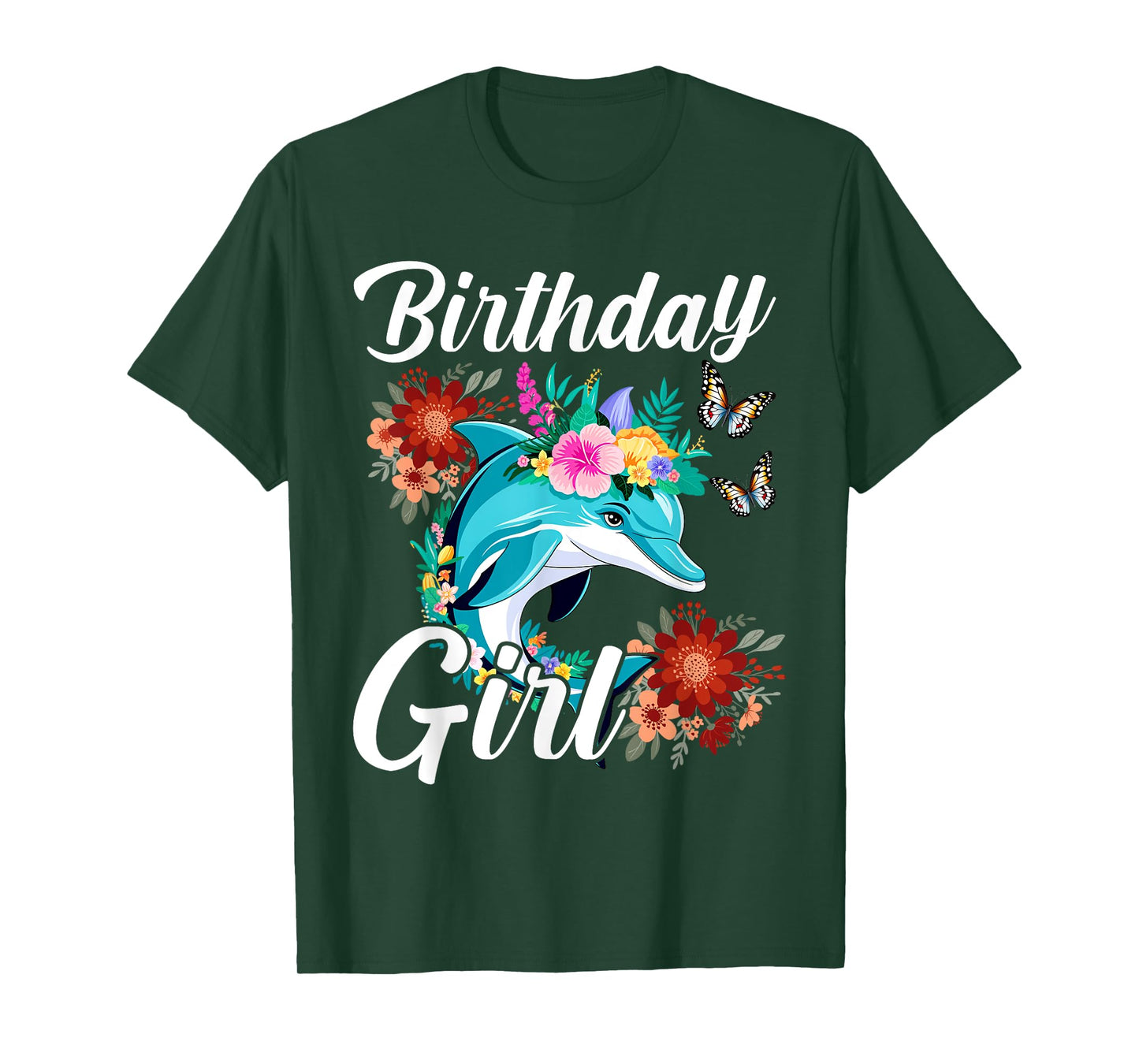 Dolphin Birthday Party Team Birthday Girl Love Sea & Beach T-Shirt