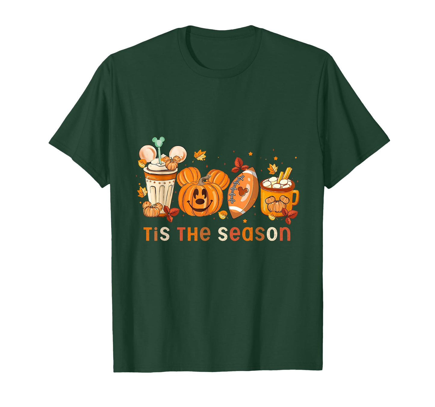 Tis The Season Autumn Halloween Pumpkin Fall Drink T-Shirt
