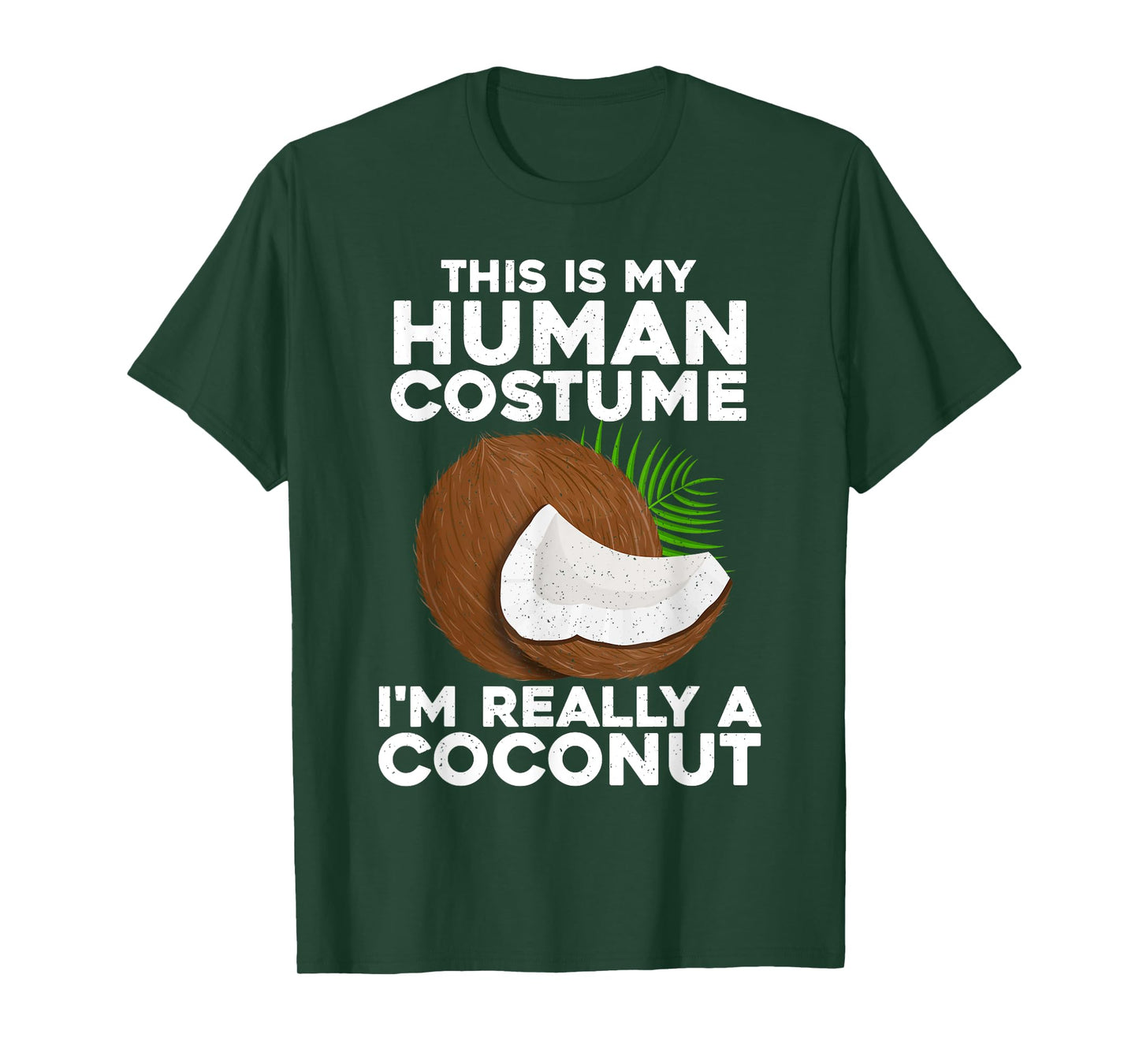 Funny Coconut For Men Women Coco Costume Halloween Hawaiian T-Shirt