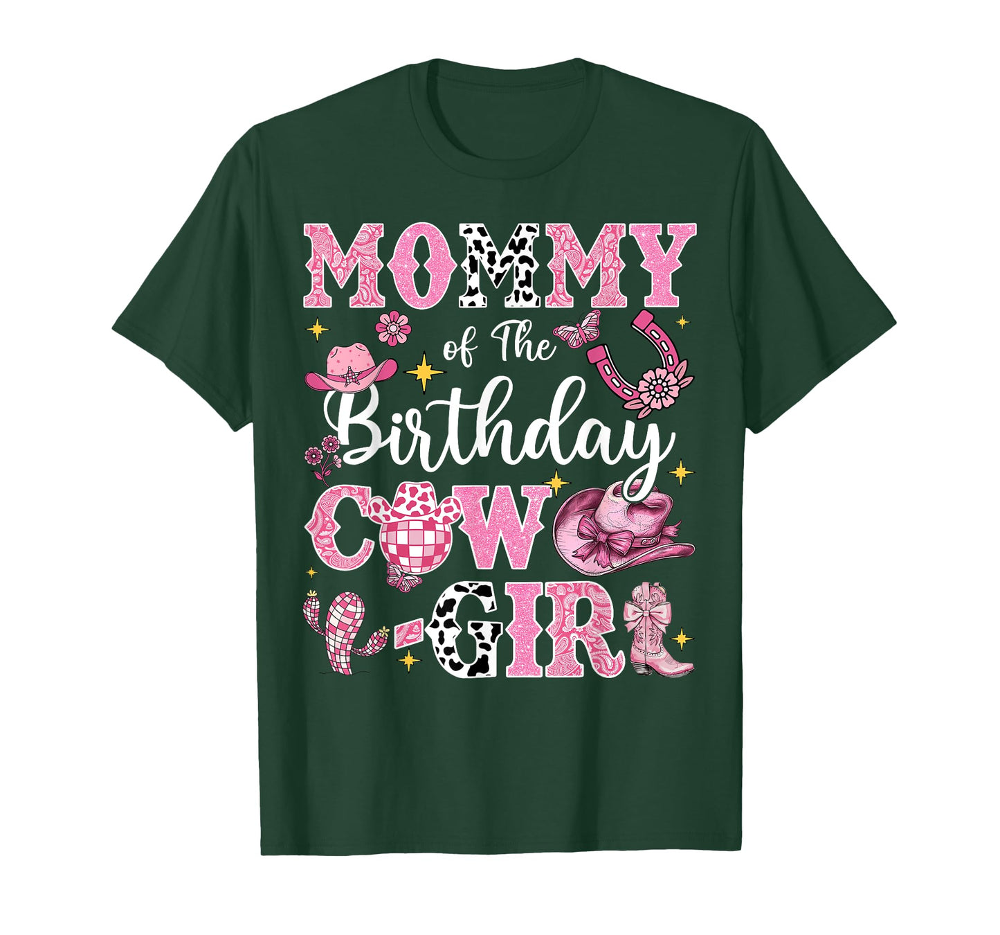 Mommy Of The Birthday Cow-Girl Rodeo Mommy T-Shirt