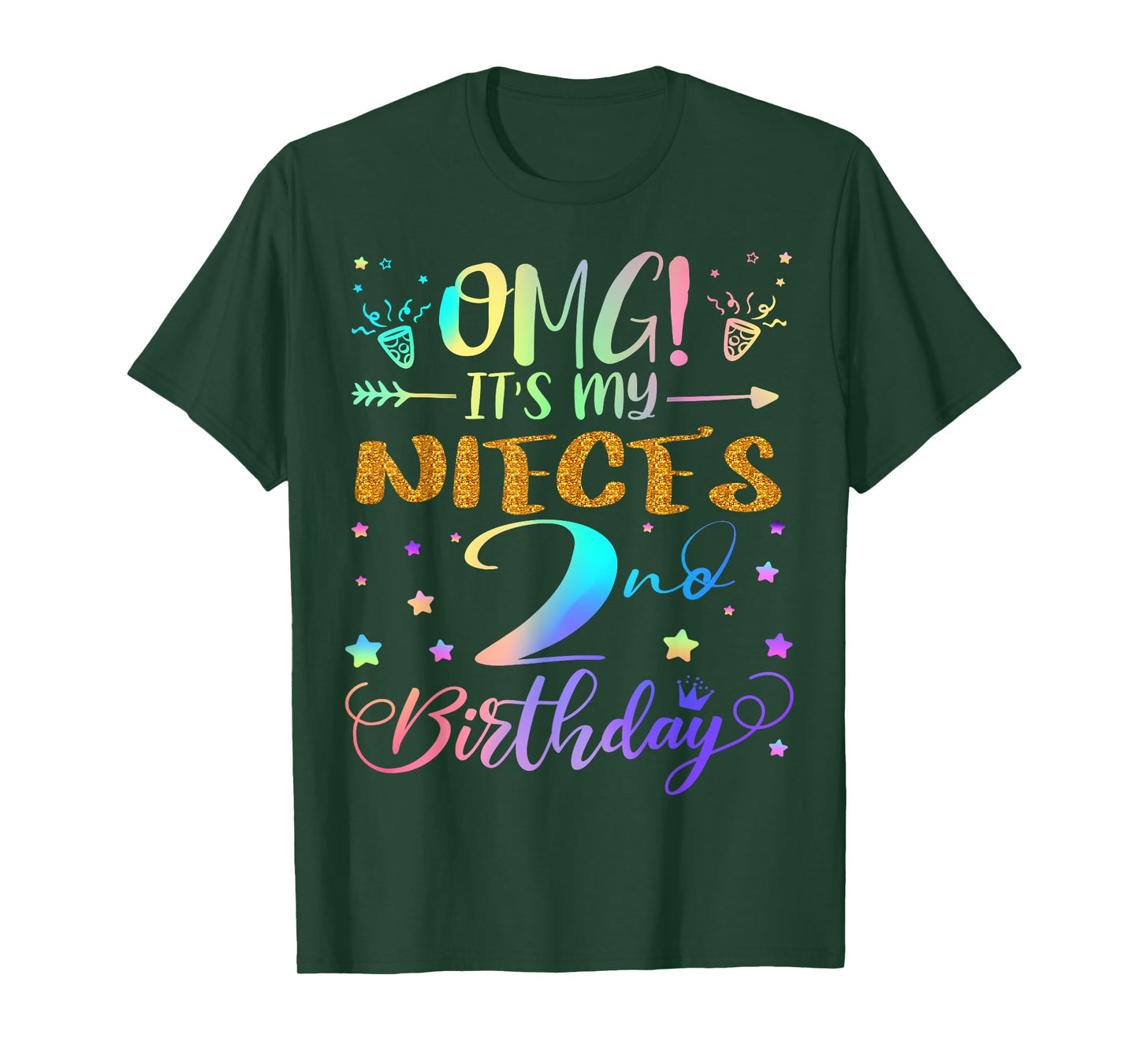 OMG It's My Niece's 2nd Birthday Sweet 2 Years Old T-Shirt