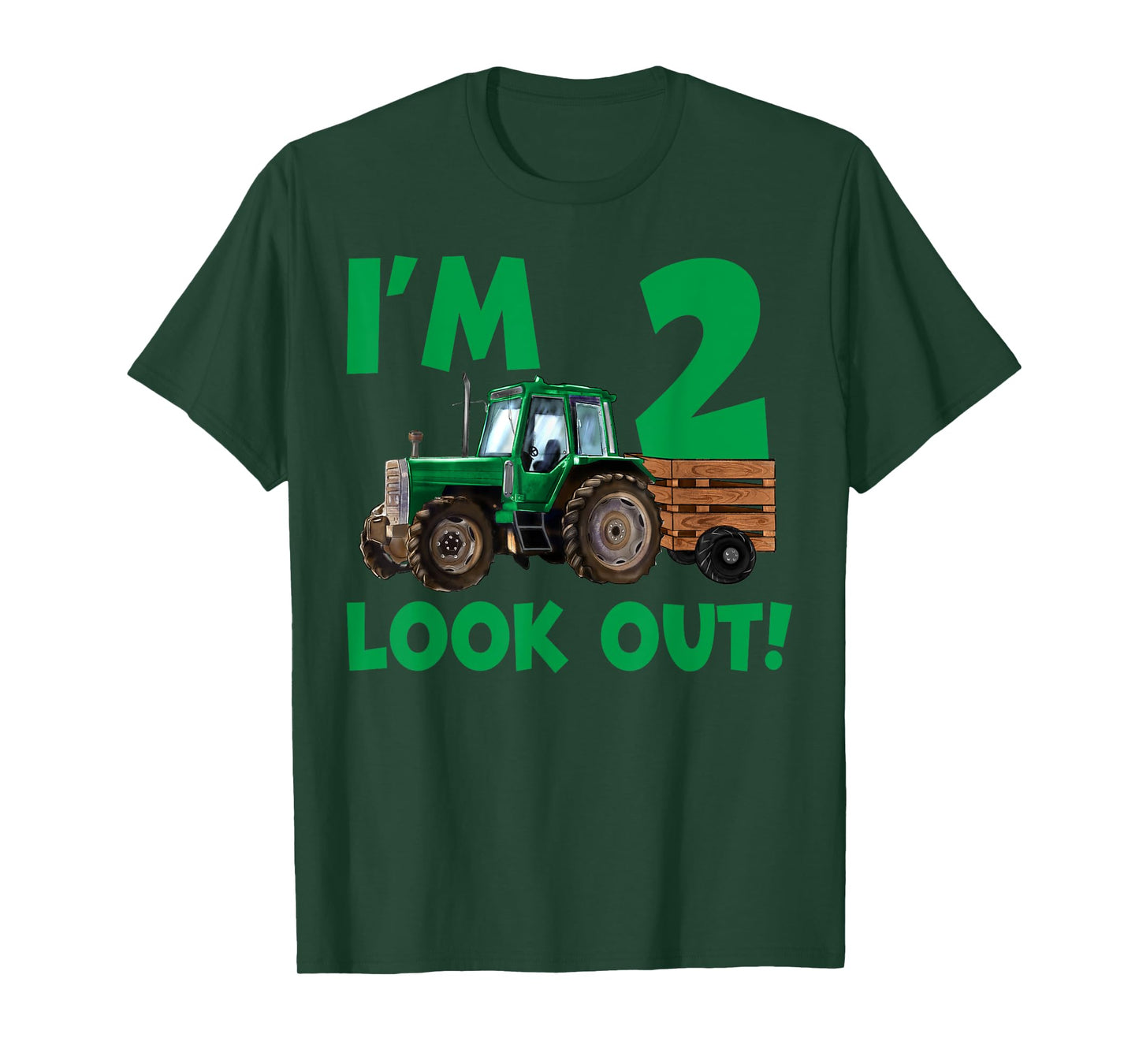 I'm 2 Years Old Farmer Tractor It's My 2nd Birthday Boy T-Shirt