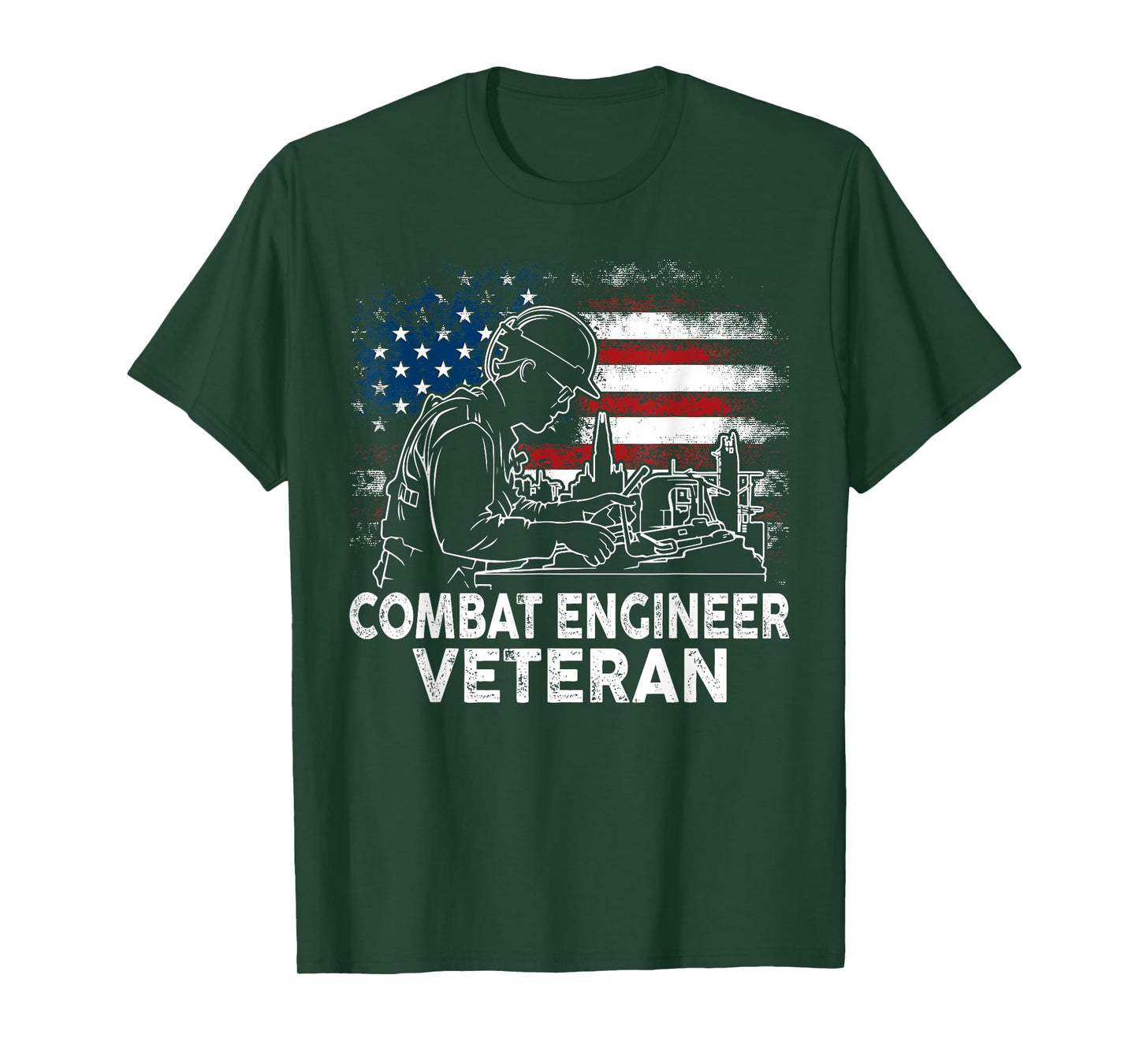 Combat Engineer Veteran Engineering Veteran's Day T-Shirt