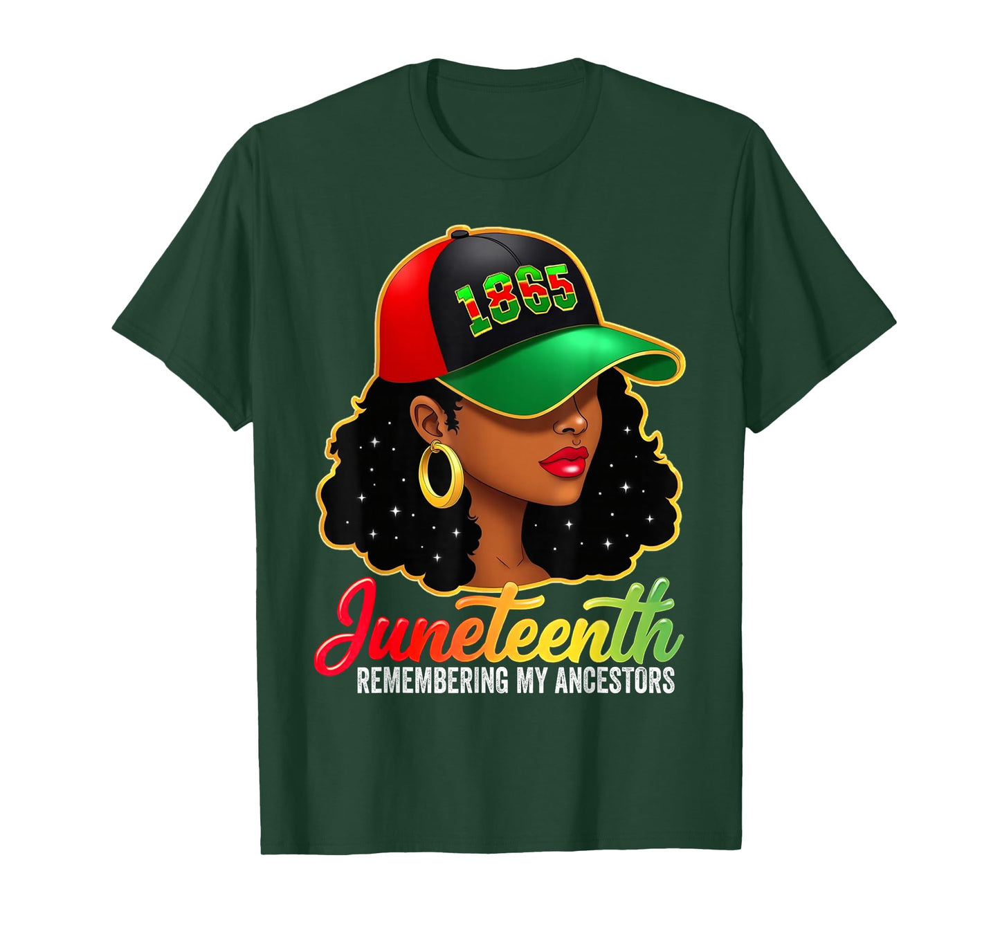 Juneteenth Remembering My Ancestors Black Women Juneteenth T-Shirt