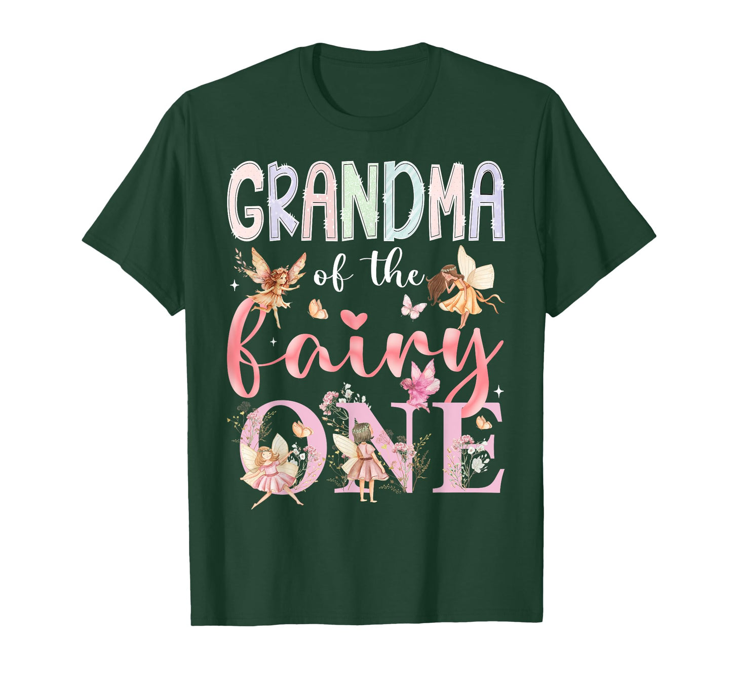 Grandma Of The Fairy One 1St Birthday Girl Fairytale T-Shirt
