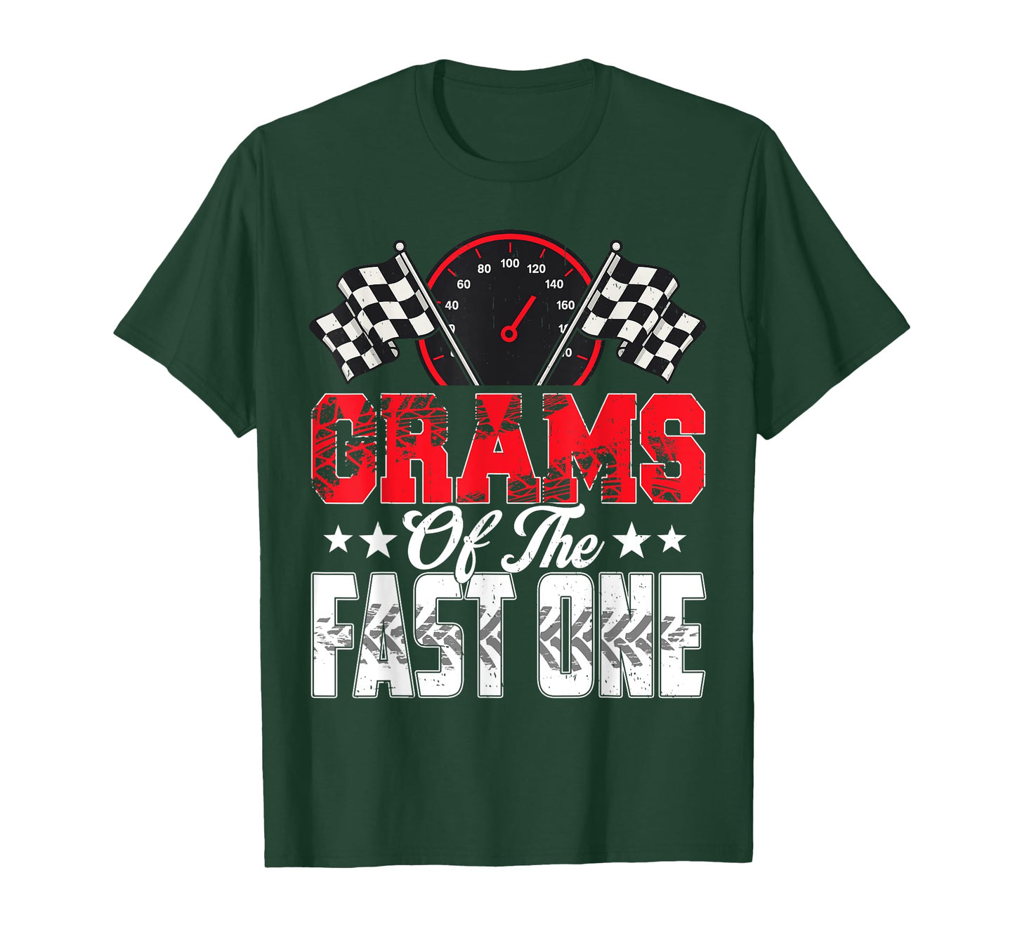 Grams of The Fast One Birthday 1st Race Car Family T-Shirt