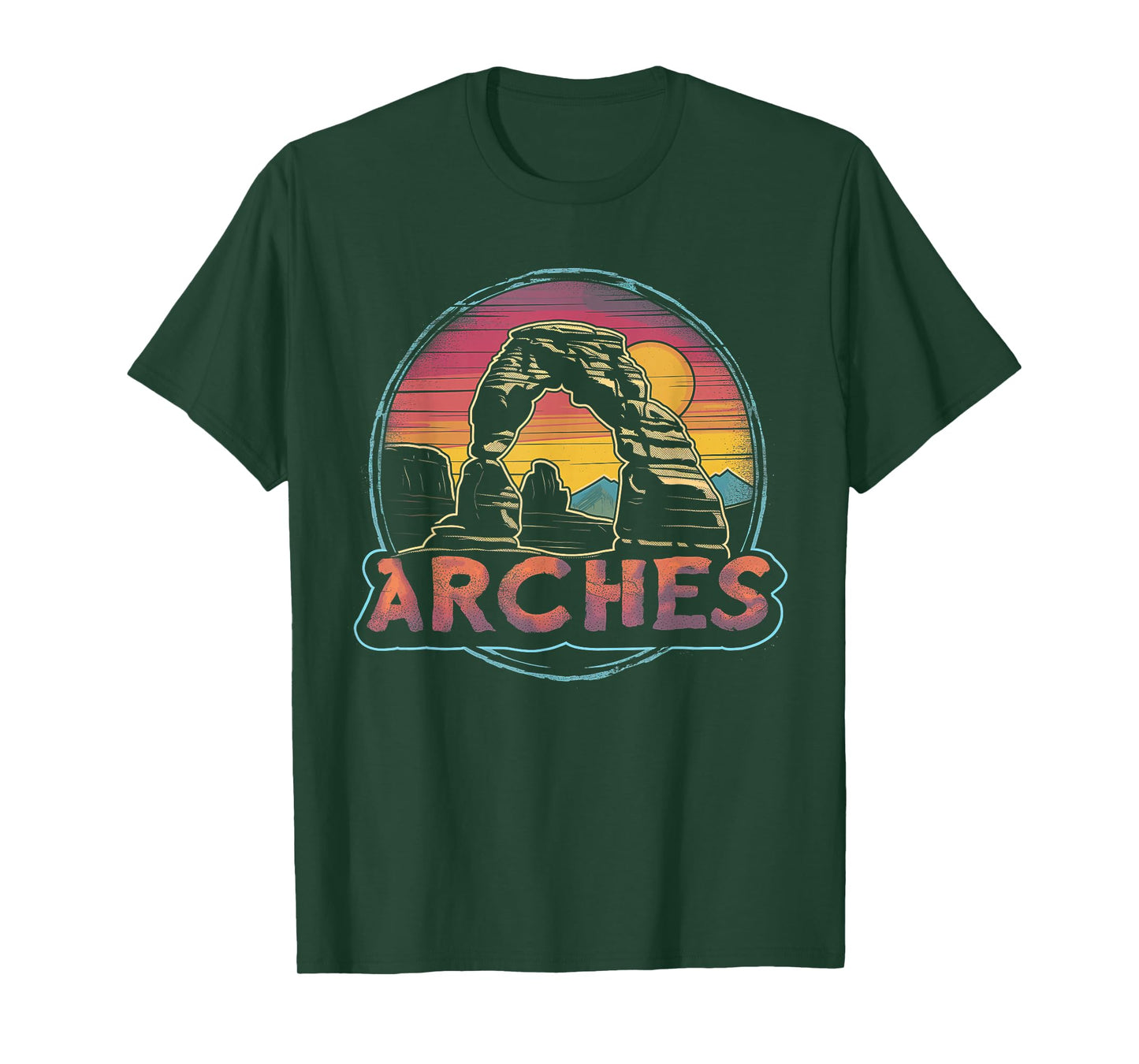 Arches - US National Park Utah Vintage Men Women Kids Retro T-Shirt
