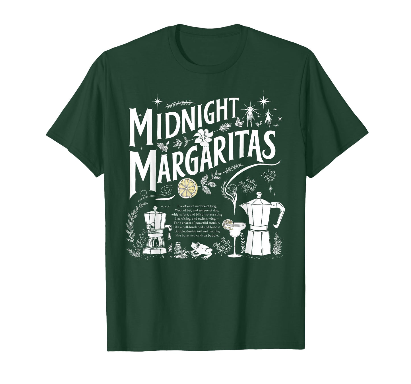 Trick Or Treat Spooky Season Midnight Margaritas Halloween T-Shirt