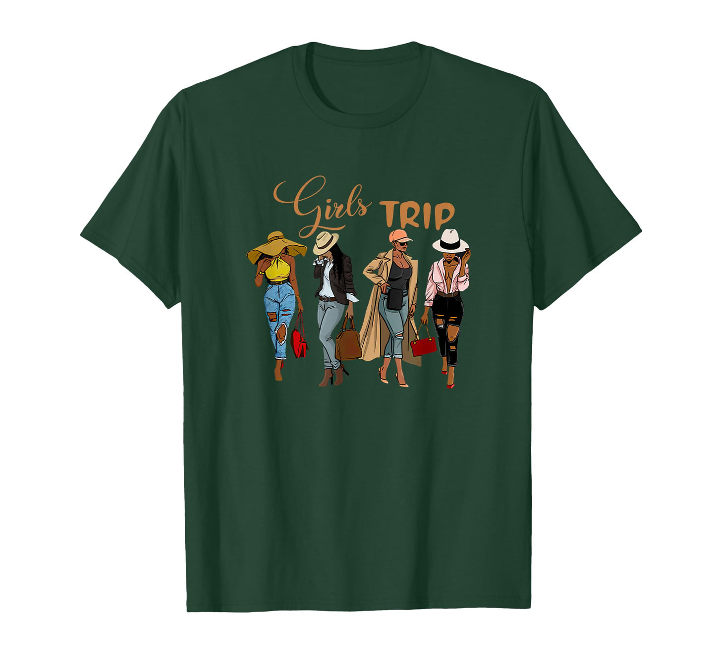 Girls Trip Black Women Queen-Melanin African American Pride T-Shirt
