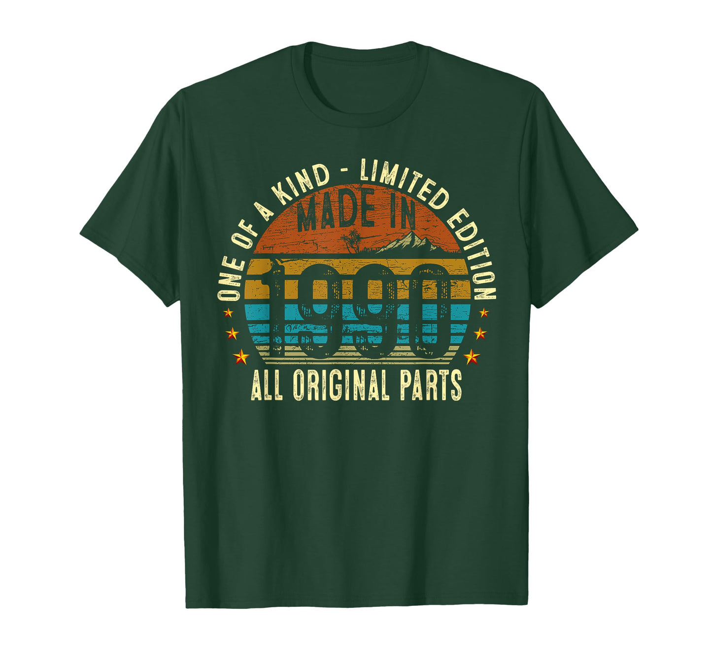 35th Birthday Gifts Men Women Vintage 1990 Original Parts T-Shirt