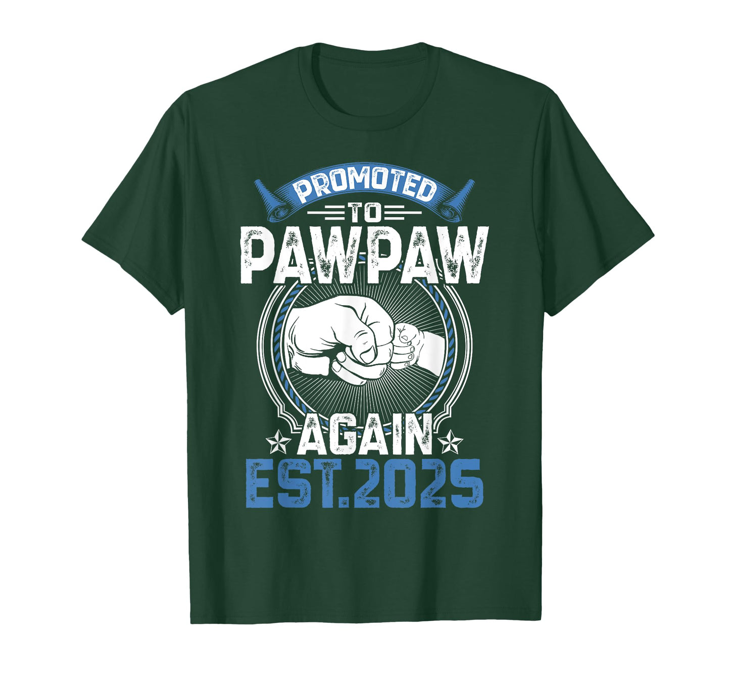 Retro Promoted To Pawpaw 2025 Again Soon To Be Pawpaw Mens T-Shirt