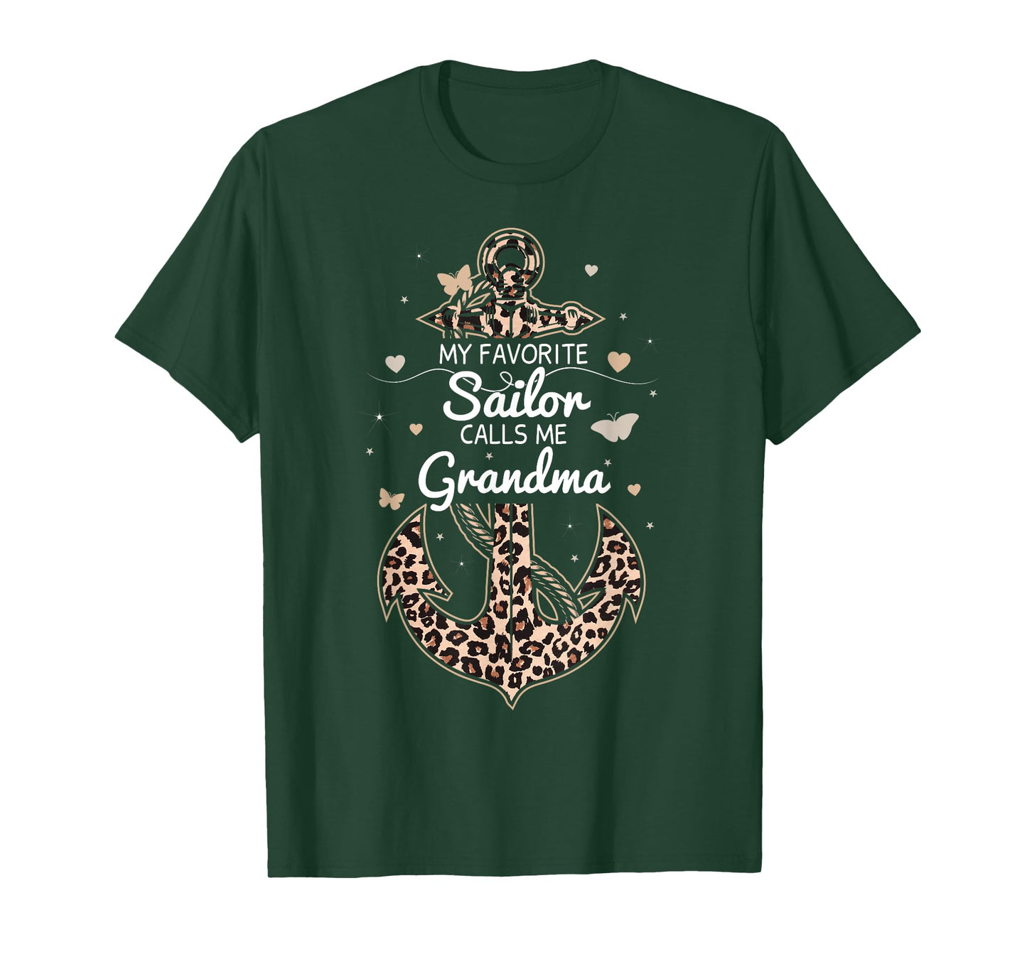 My Favorite Sailor Calls Me Grandma Proud Sailor Grandma T-Shirt