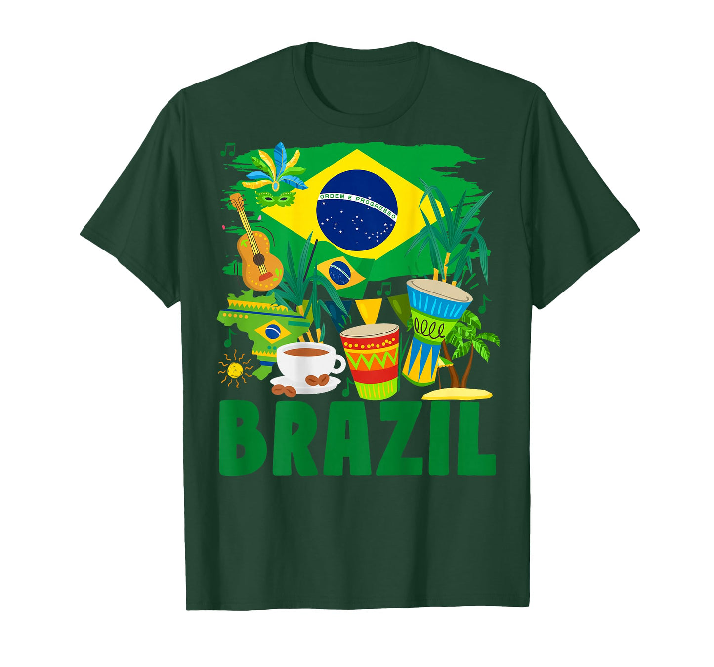 Brazil Flag Outfit Idea For Kids Brazil & Brazilian Flag T-Shirt