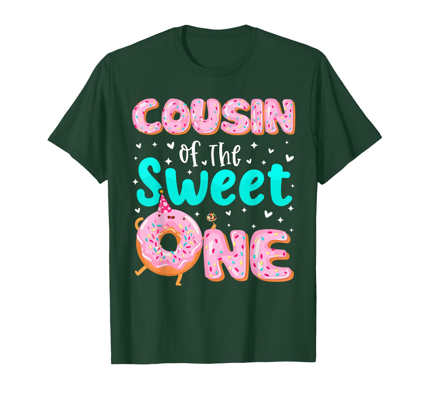 Cousin Of The Sweet One 1st Birthday Donut Theme Family T-Shirt