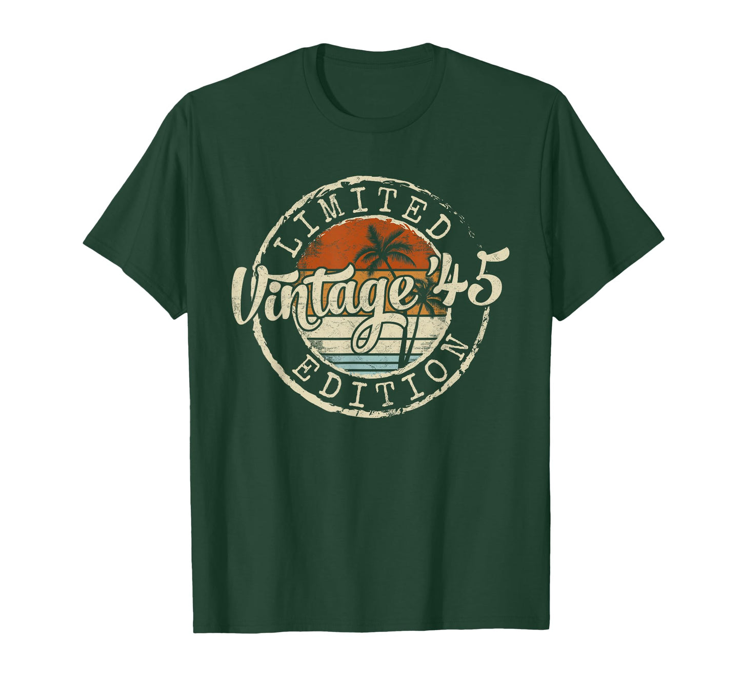 Vintage 1945 80th Birthday Gifts For Men Women 80 Year Old T-Shirt