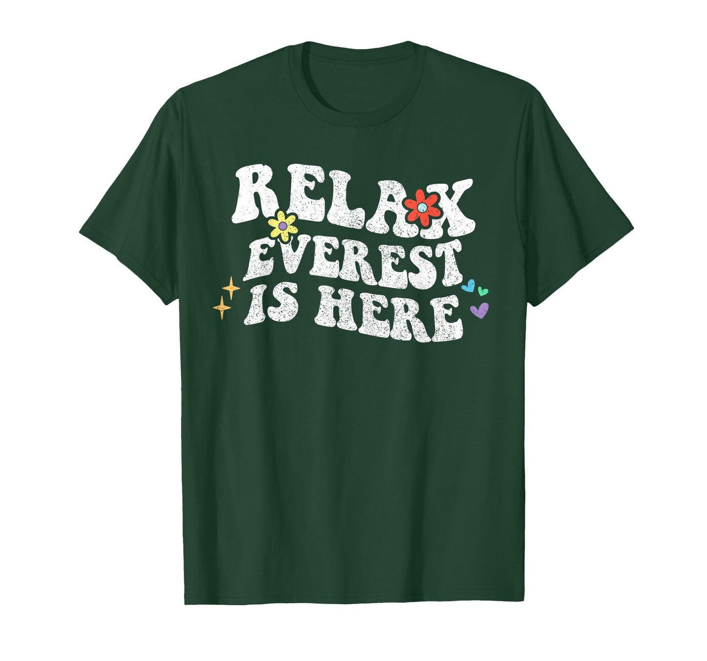 Retro Groovy Relax EVEREST Is Here Funny Mother's Day Name T-Shirt