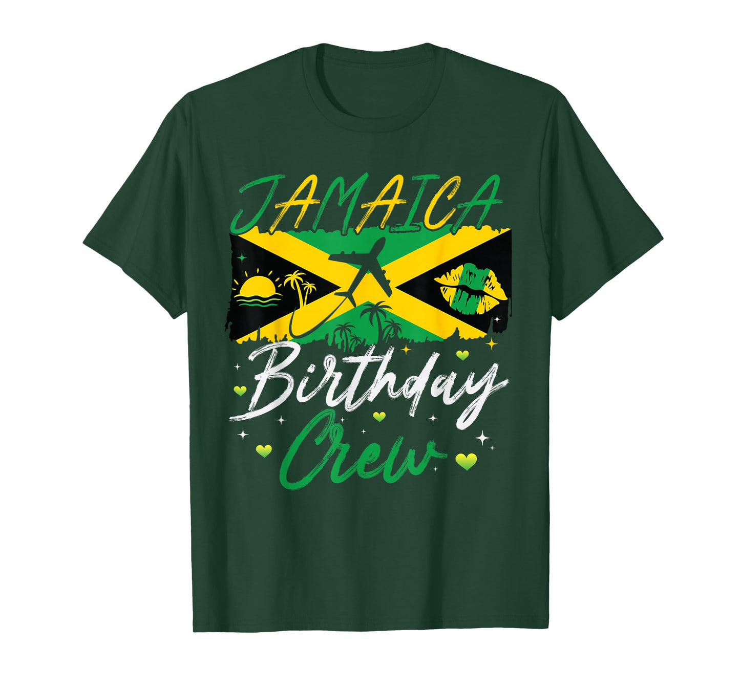 Jamaica Birthday Crew Squad Girls Family Trip 2025 Birthday T-Shirt