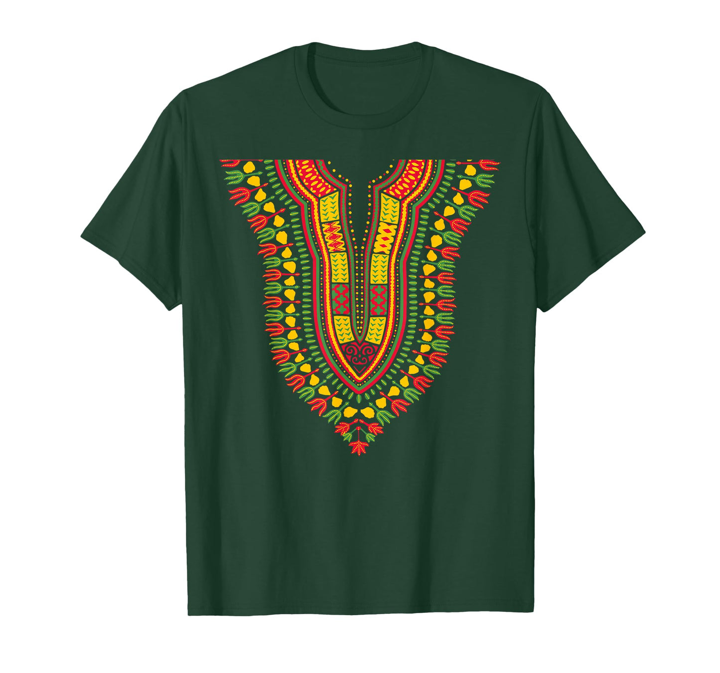 Traditional Tribal Dashiki Pride Attire Kente African Print T-Shirt