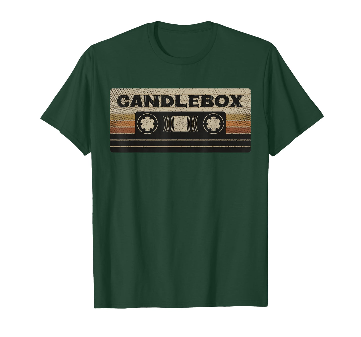 Circle Retro Faded Candles Box 90s Cassette Rock Vintage T-Shirt