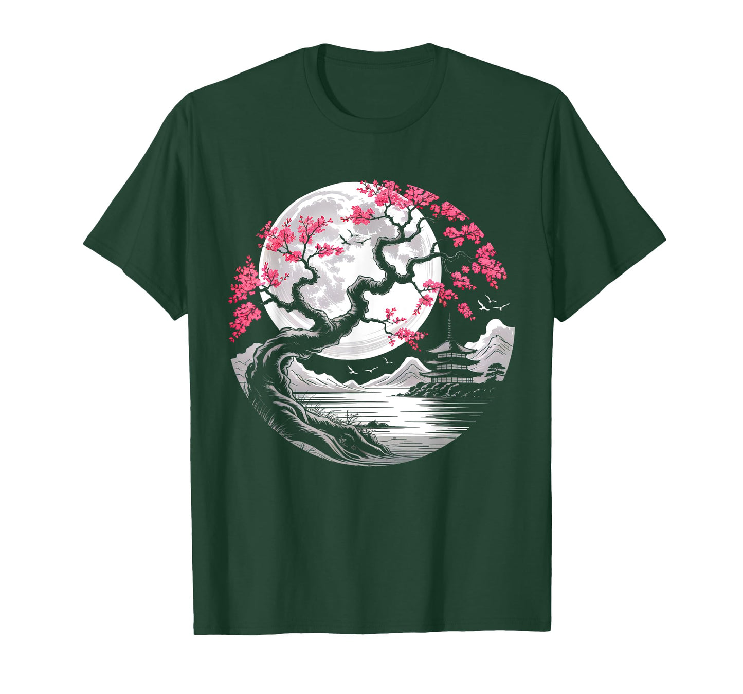 Vintage Japanese Sakura Flower Cherry Blossom Men Women T-Shirt