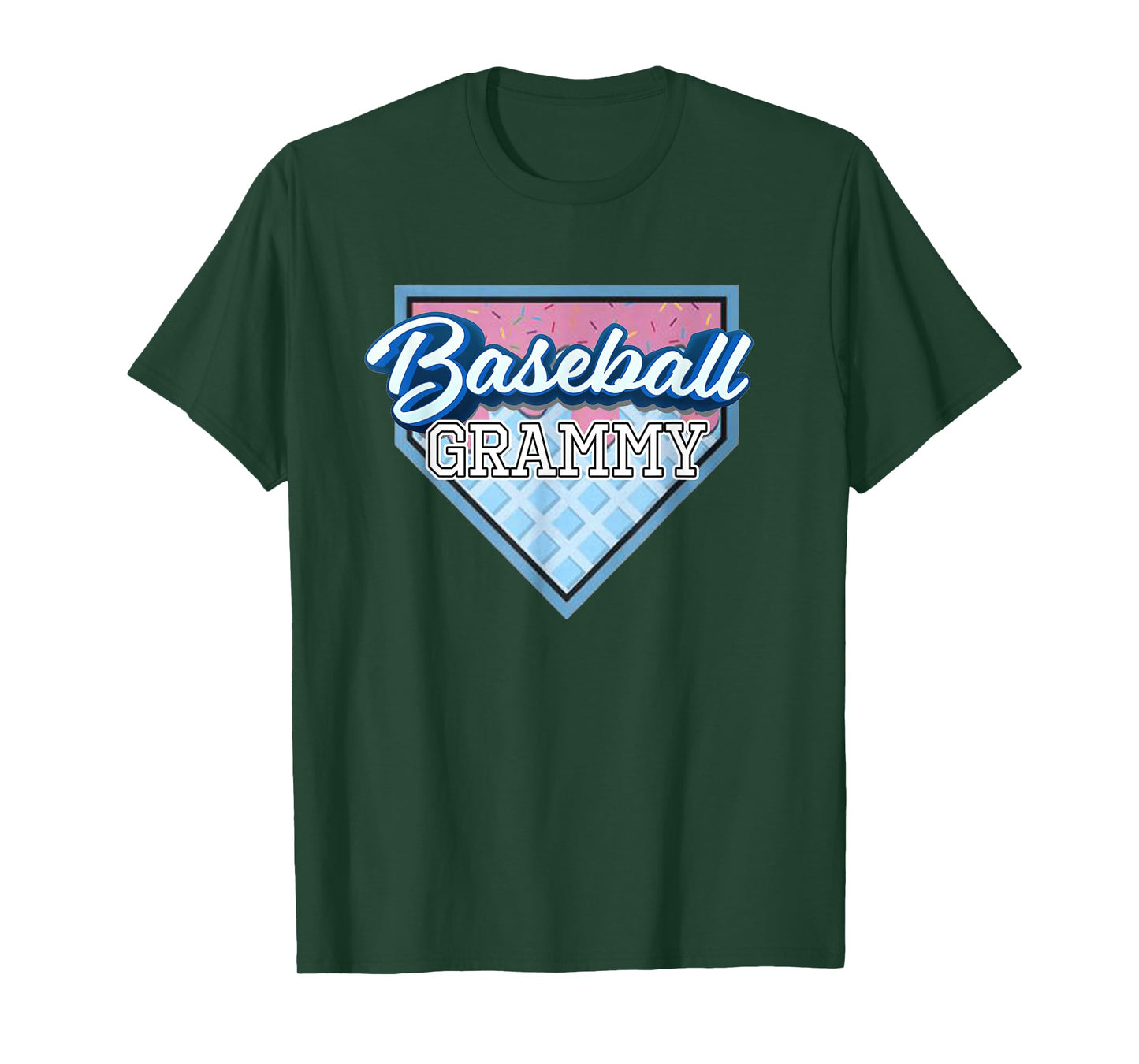 Baseball Grammy Ice Cream Drip Funny Baseball Mother's Day T-Shirt