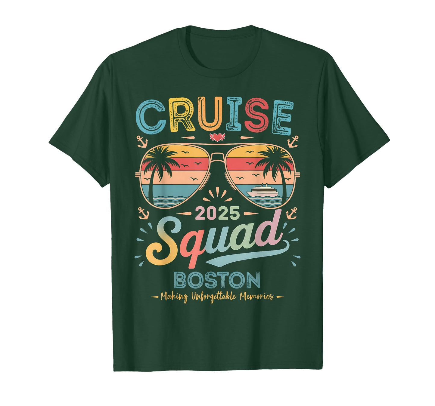 Cruise Squad 2025 Boston Family Group Matching Summer T-Shirt