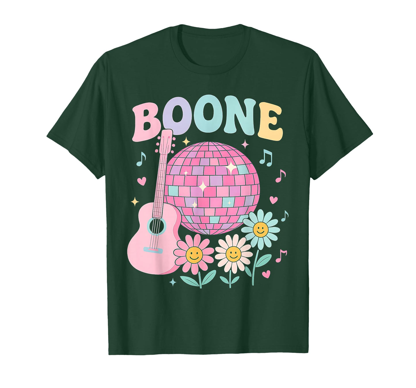 Boone Family Name I Love Boone Personalized Vintage T-Shirt