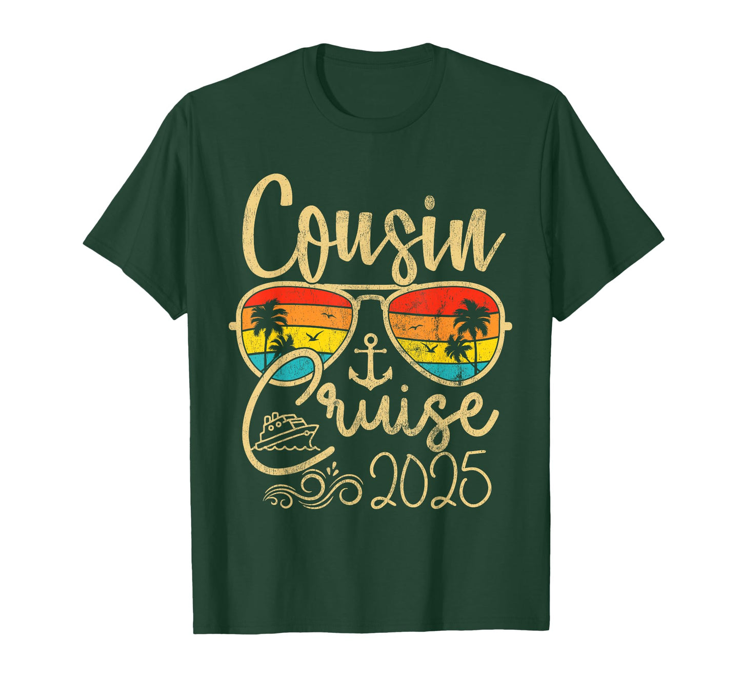 Cousin Cruise Gifts 2025 Matching Party Birthday T-Shirt