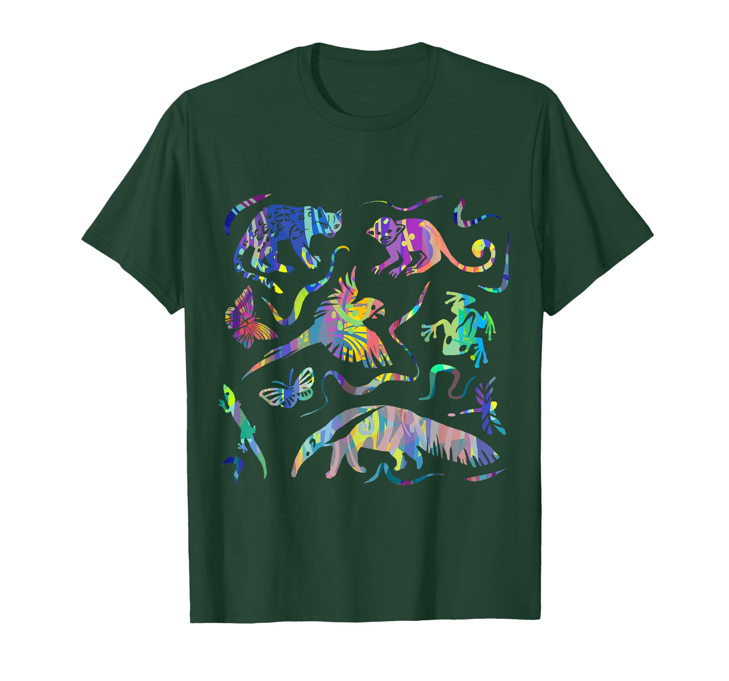 Rainforest Animals and Jungle Wildlife of South America Art T-Shirt