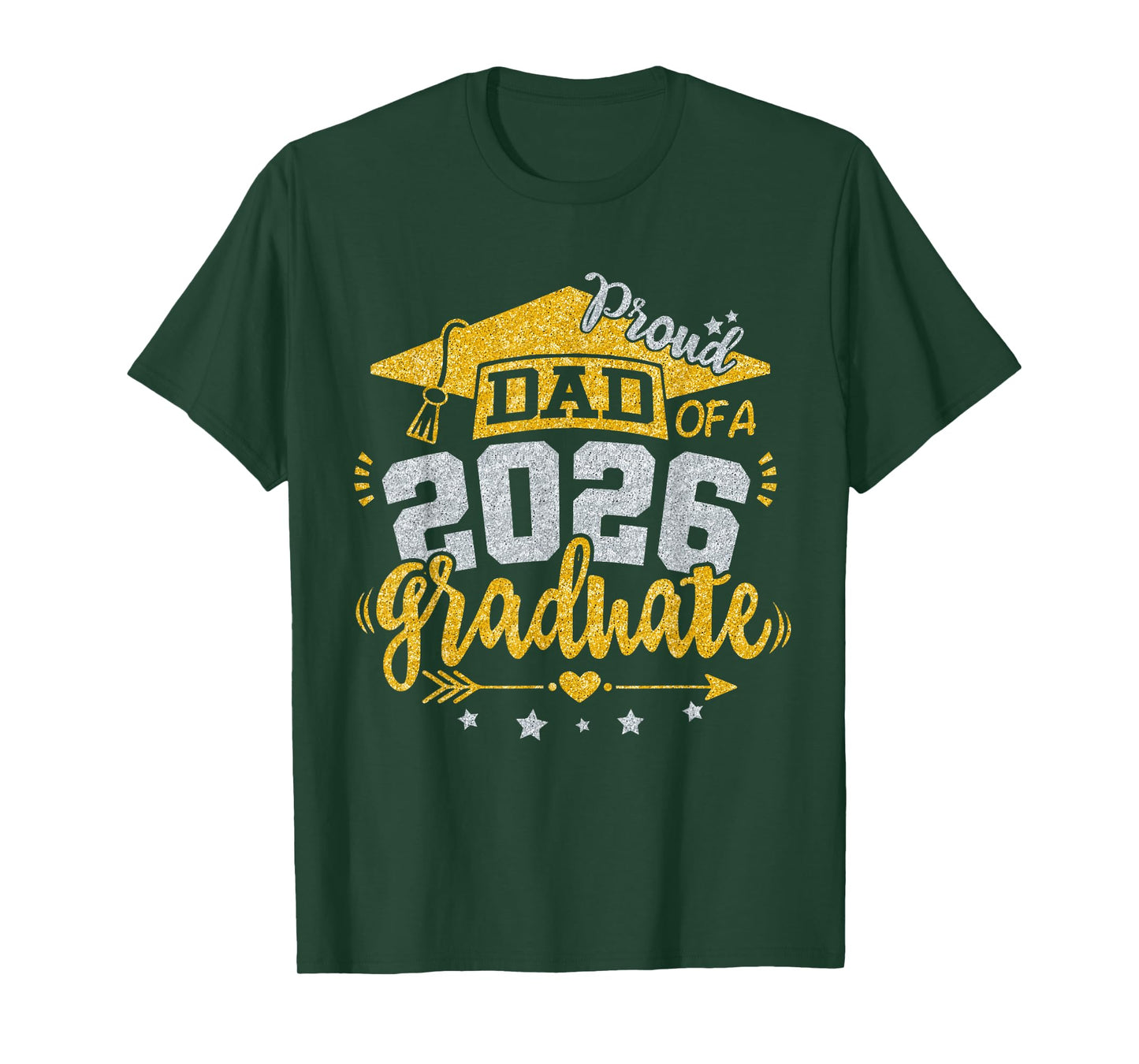 Proud Dad Of A 2026 Graduate Grad Senior Graduation Father T-Shirt