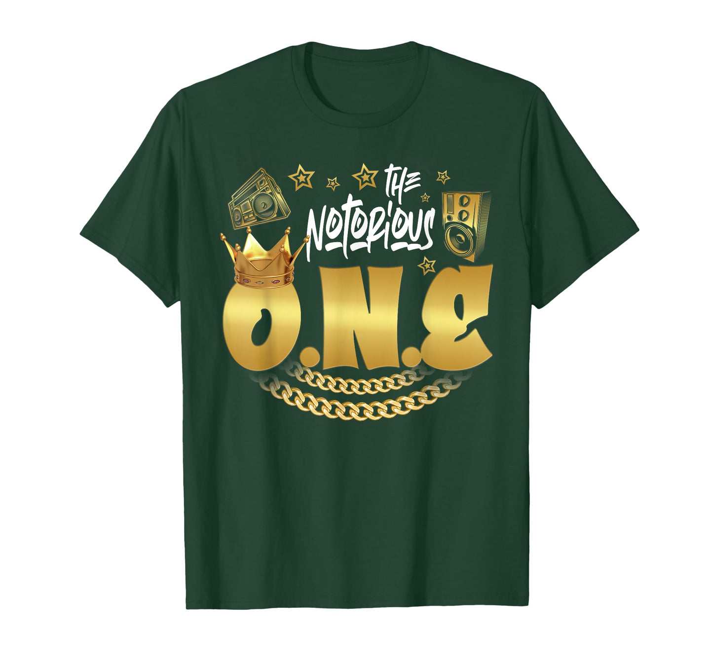 The Notorious One Old School Hip Hop Funny 1st Birthday T-Shirt
