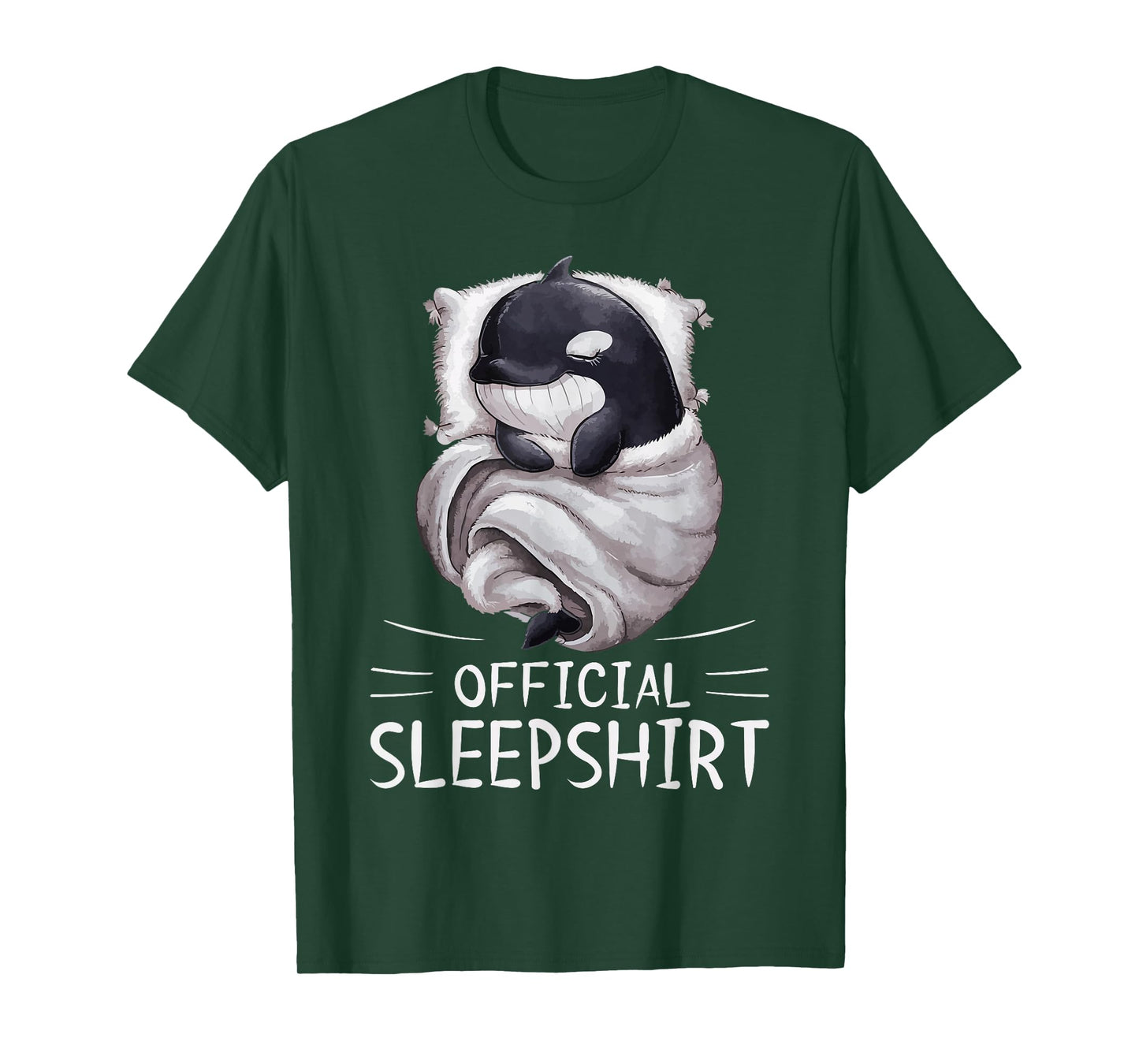 Orca Whale Animal Official Sleepshirt Pajamas Nightgown T-Shirt