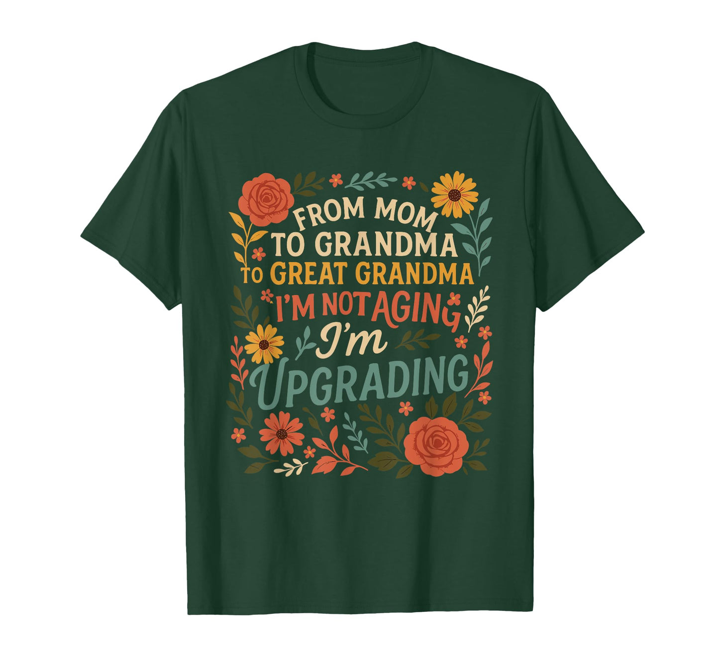 From Mom to Great Grandma Upgrading New Grandma Mother's Day T-Shirt