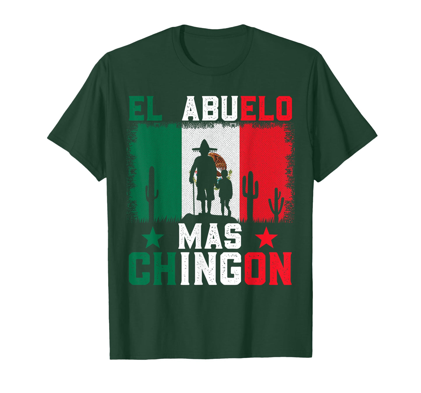 El Abuelo Más Chingón Mexican Pride Funny Latino T-Shirt
