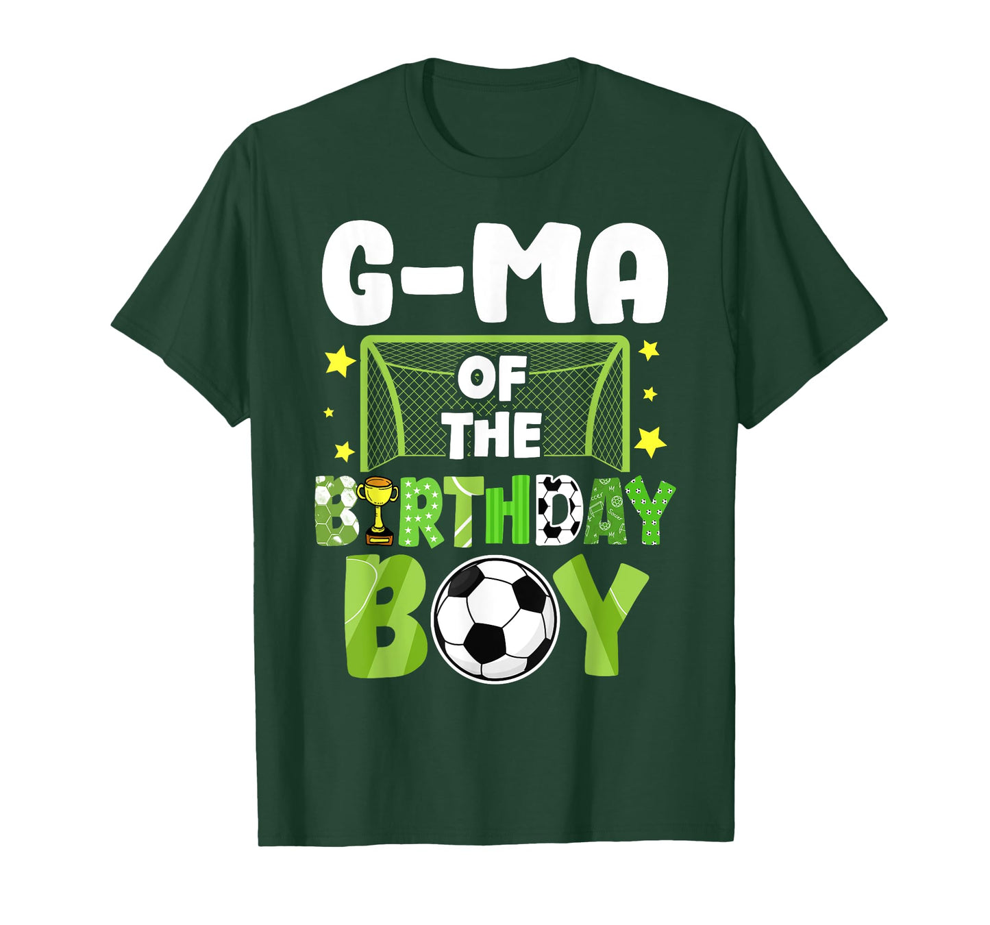 Soccer G-Ma Birthday Boy Party Soccer Family Matching T-Shirt