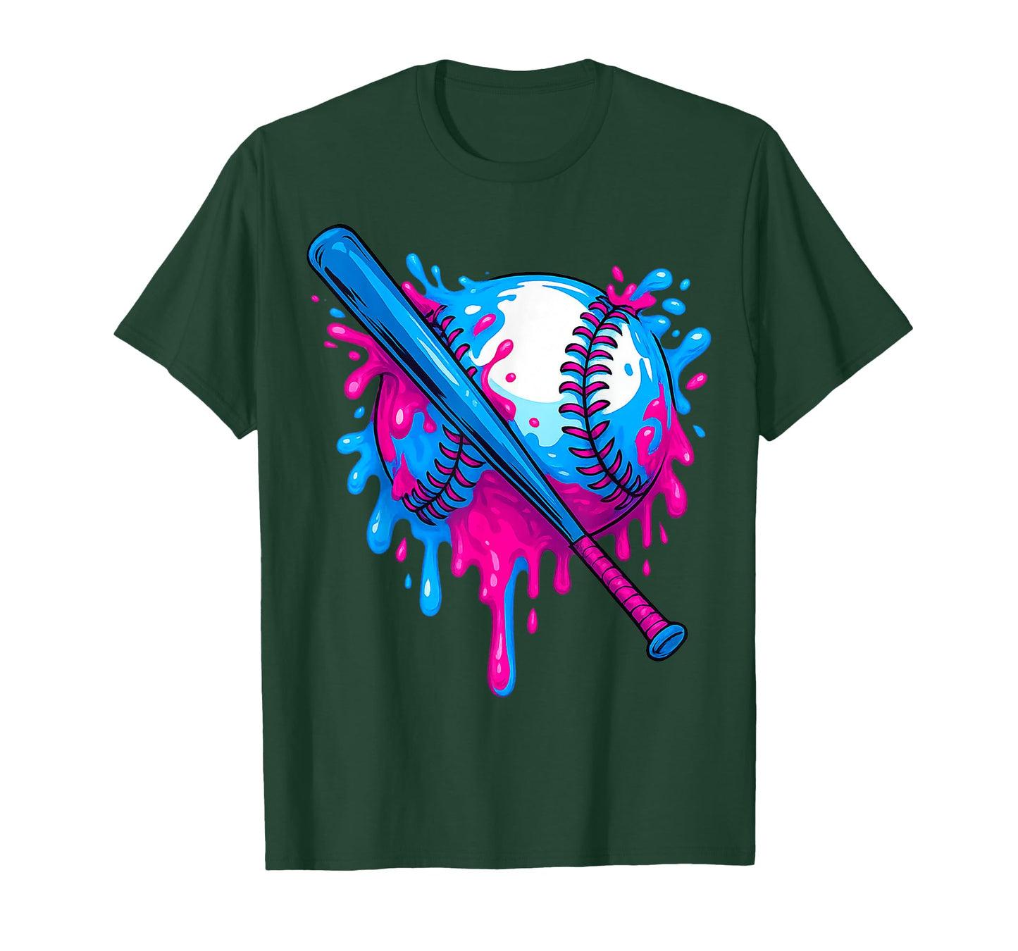 Baseball Ice Cream Drip Respect The Drip Gifts Men Women Kid T-Shirt